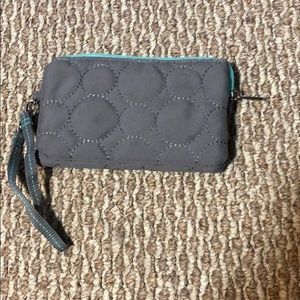 Grey ThirtyOne Wristlet
